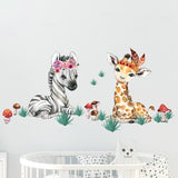Watercolor Animal Wall Stickers