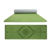 Double Layer Yoga Pad With Position Line