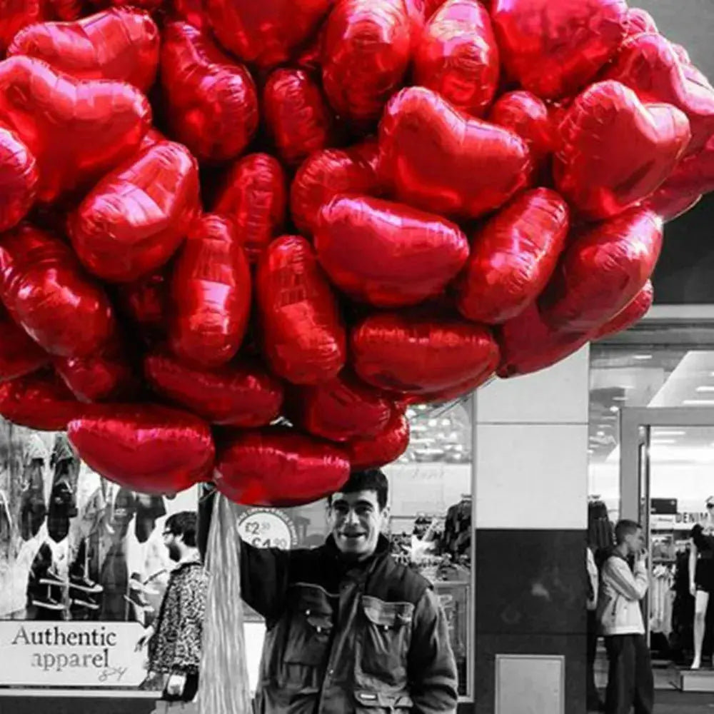 Heart Foil Helium Balloons