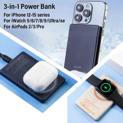 3-in-1 15W Magnetic Power Bank - Sitodo