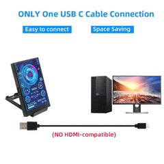 3.5-inch IPS Type C Secondary Screen sitodo