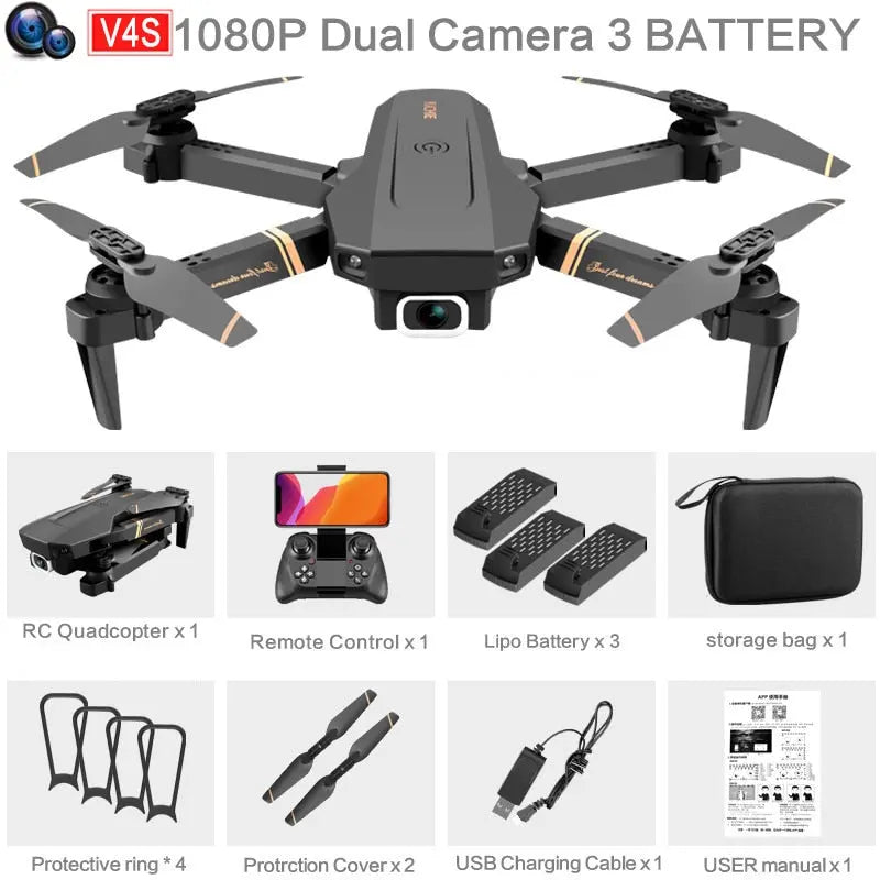 4k HD Wide Angle Camera 1080P WiFi FPV Drone sitodo