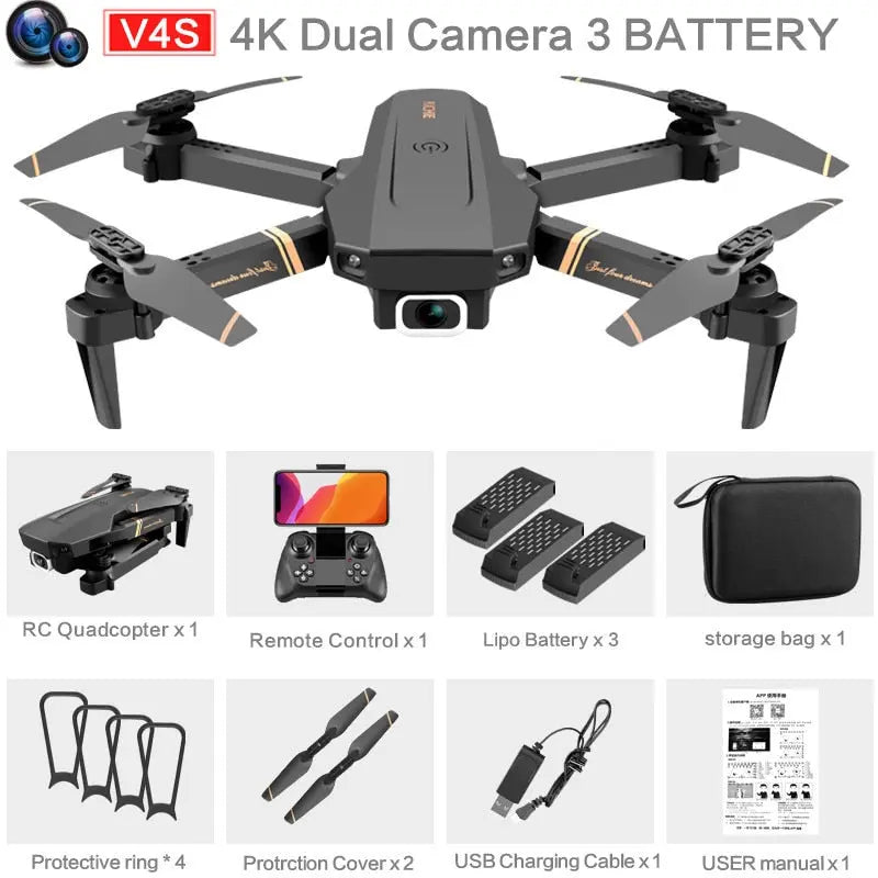 4k HD Wide Angle Camera 1080P WiFi FPV Drone sitodo