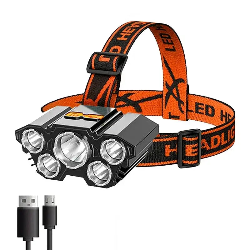 5 LED Rechargeable Headlamp - Sitodo