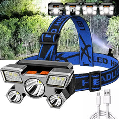 5 LED USB Rechargeable Headlamp sitodo