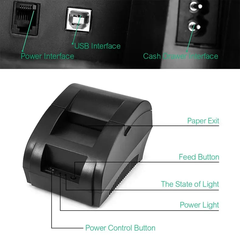 58mm Bluetooth Thermal Receipt Printer sitodo
