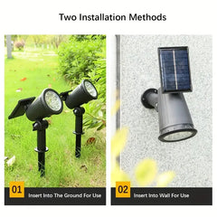 9 LED Solar Lawn Spotlights - Sitodo