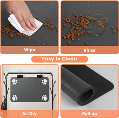 Absorbent Pet Placemat for Food and Water Bowl sitodo