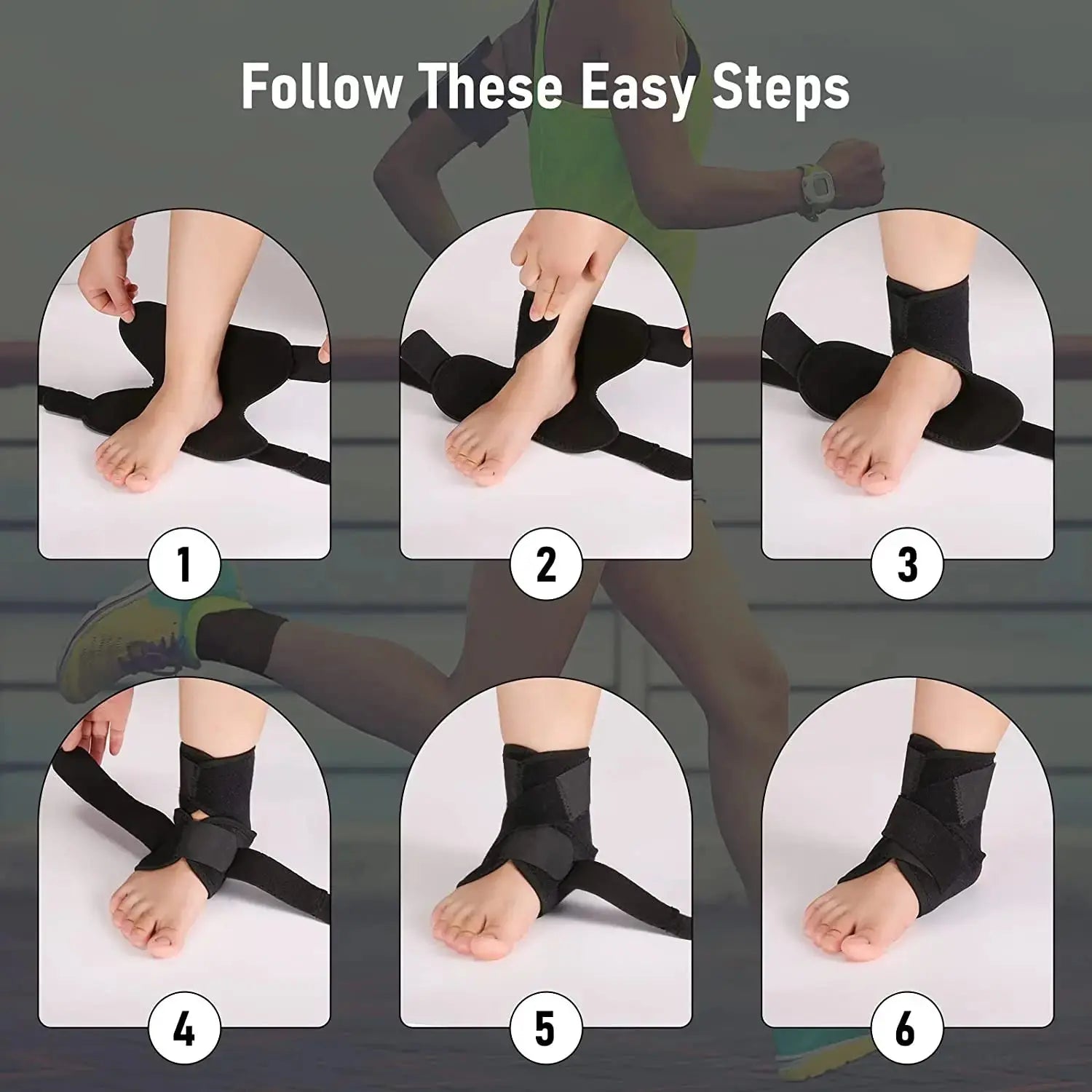 Adjustable Ankle Support Brace - Sitodo