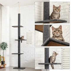 Adjustable Cat Scratcher Tree sitodo