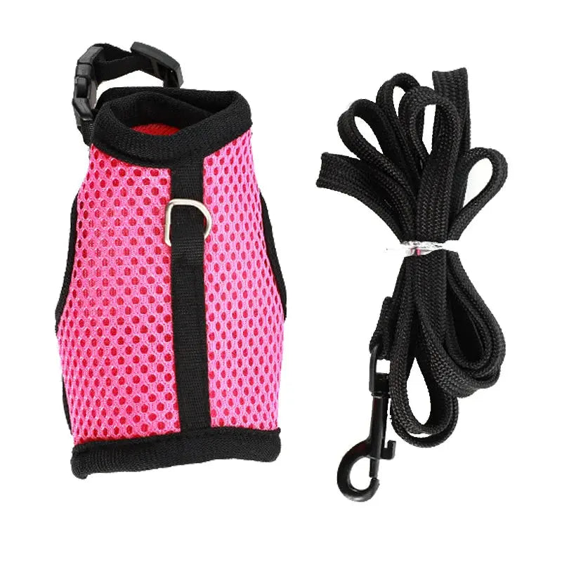 Adjustable Pet Harness and Leash Set sitodo