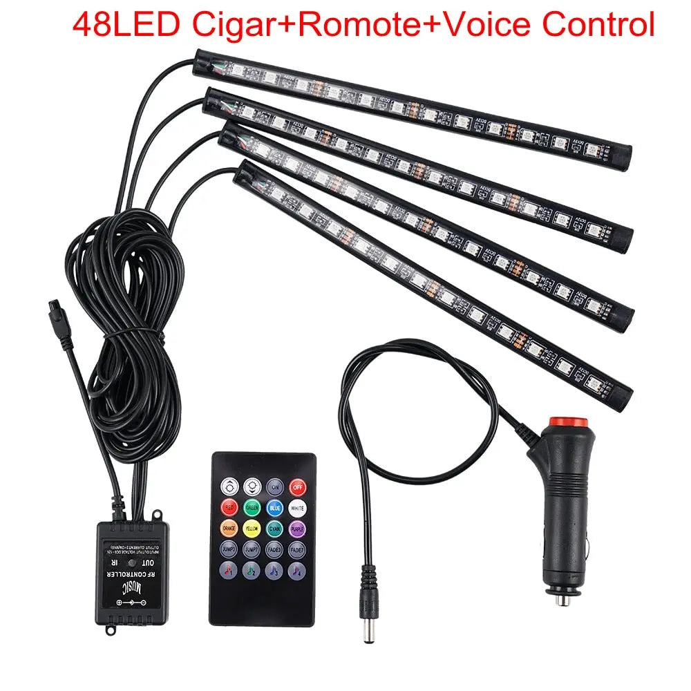 Ambient Interior LED Strip Light Car sitodo