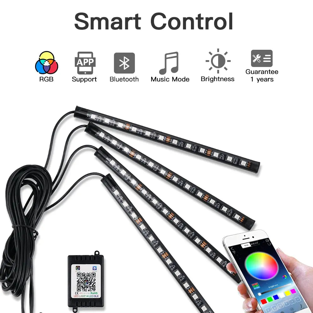 Ambient Interior LED Strip Light Car sitodo