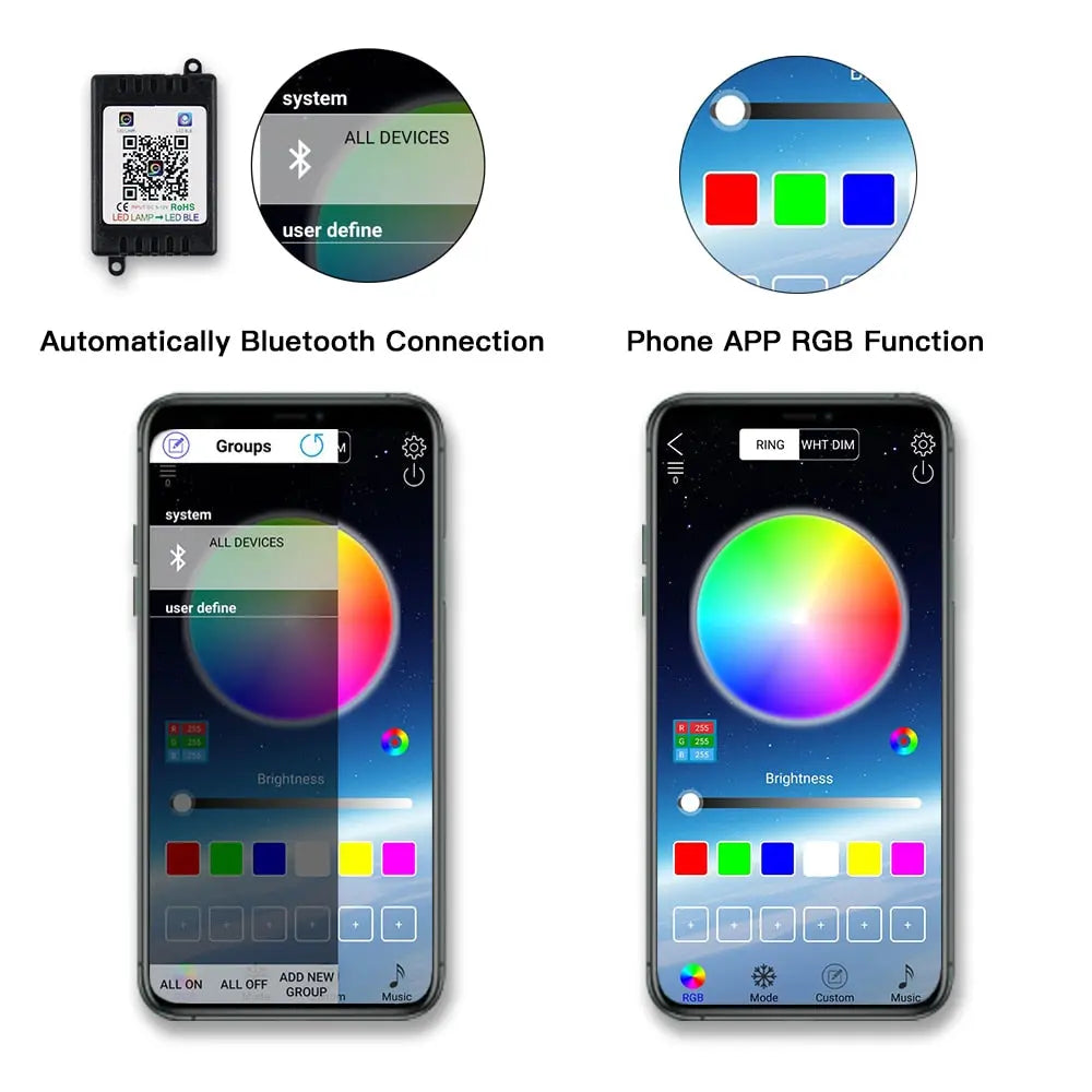 Ambient Interior LED Strip Light Car sitodo