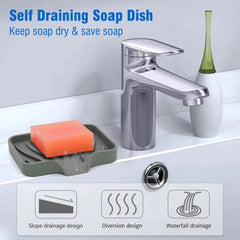 Anti-slip Silicone Drain Soap Box - Sitodo