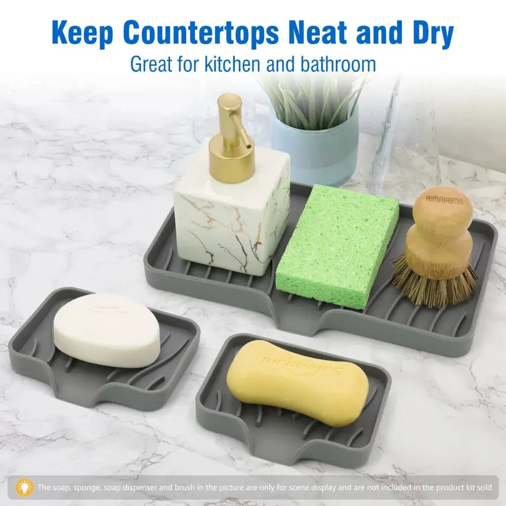 Anti-slip Silicone Drain Soap Box - Sitodo