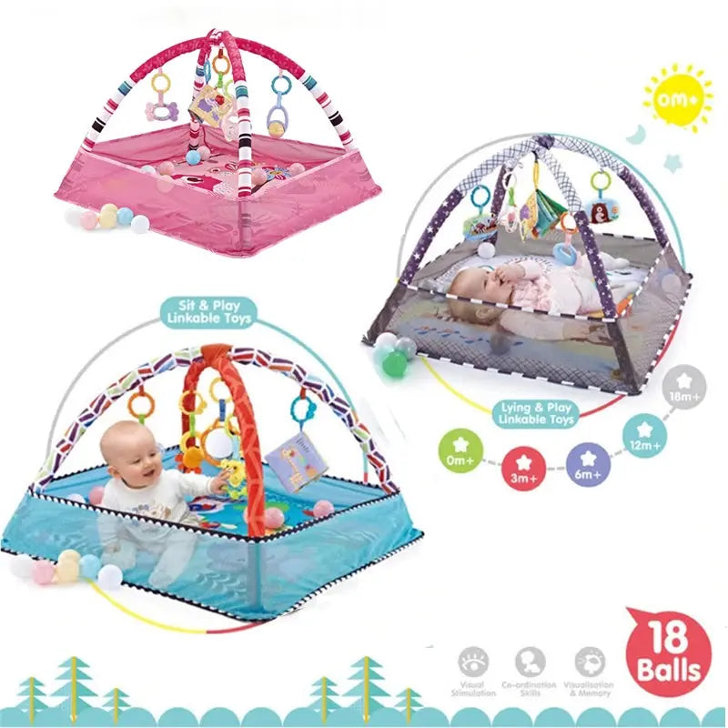 Baby Fitness Frame Crawling Game Blanket sitodo