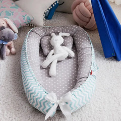 Baby Portable Crib Nest Bed with Pillow sitodo