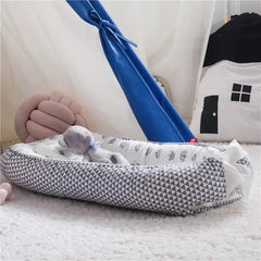 Baby Portable Crib Nest Bed with Pillow sitodo