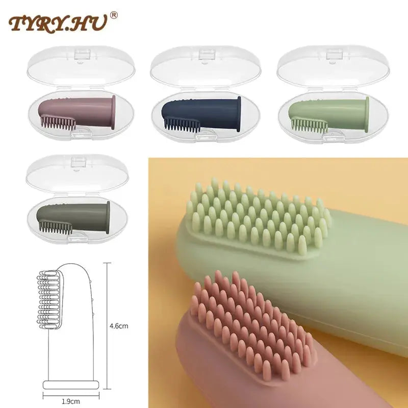 Baby Soft Silicone Finger Toothbrush sitodo