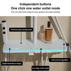 Button Light Shower System Set sitodo