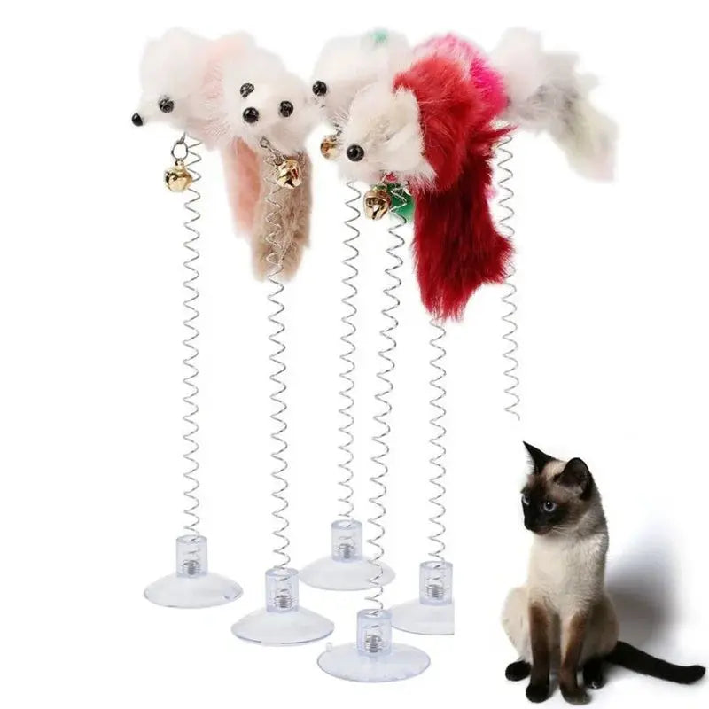 Cat Feather Mouse Toy with Mini Bell sitodo