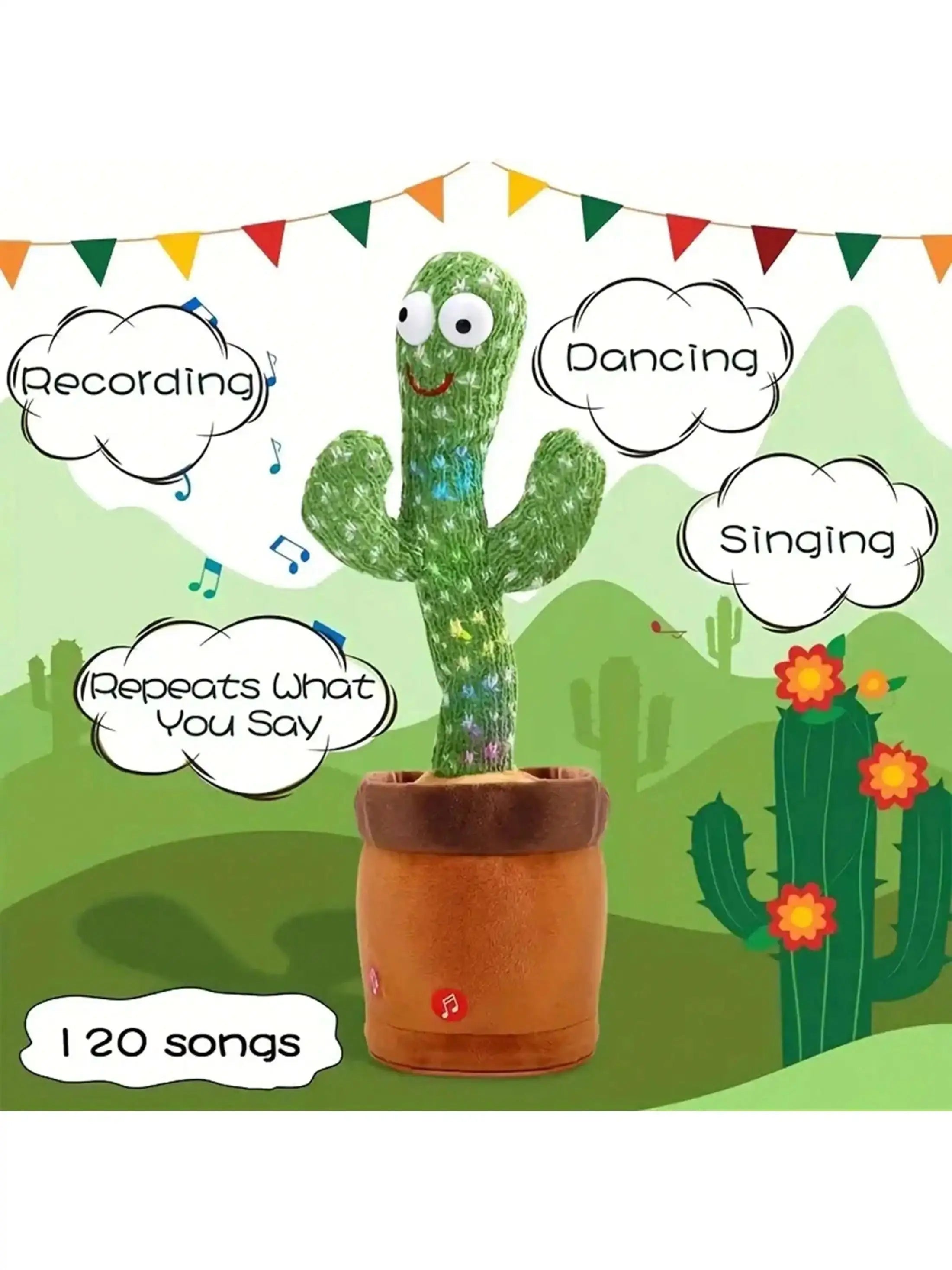 Dancing Talking Cactus Toy sitodo