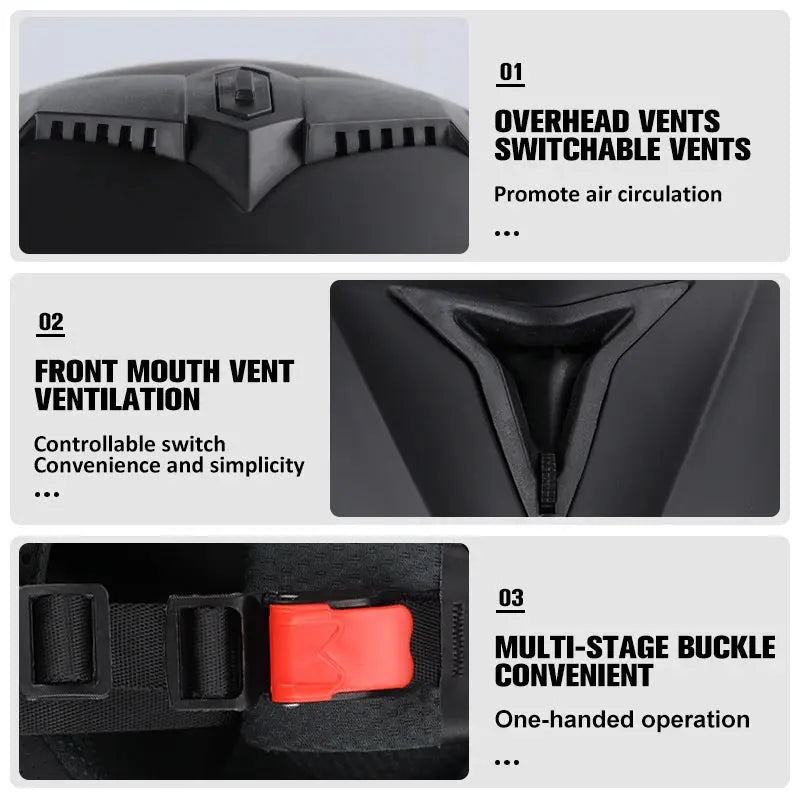 Double Lens Modular Flip Up Helmet sitodo