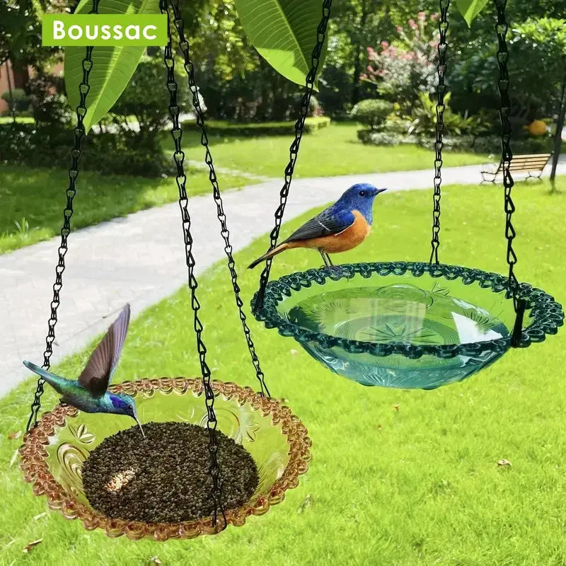 Flower Shaped Hanging Bird Feeder & Birdbath - Sitodo