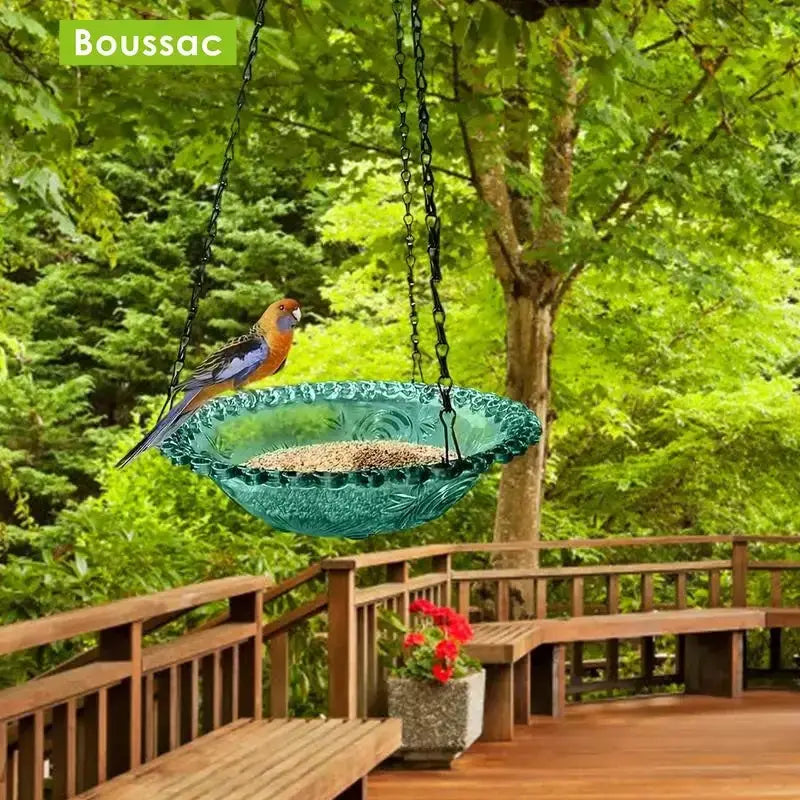 Flower Shaped Hanging Bird Feeder & Birdbath - Sitodo