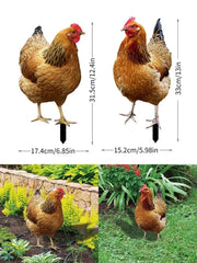 Garden Rooster Statue Chicken Sculpture - Sitodo