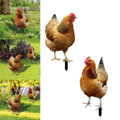 Garden Rooster Statue Chicken Sculpture - Sitodo