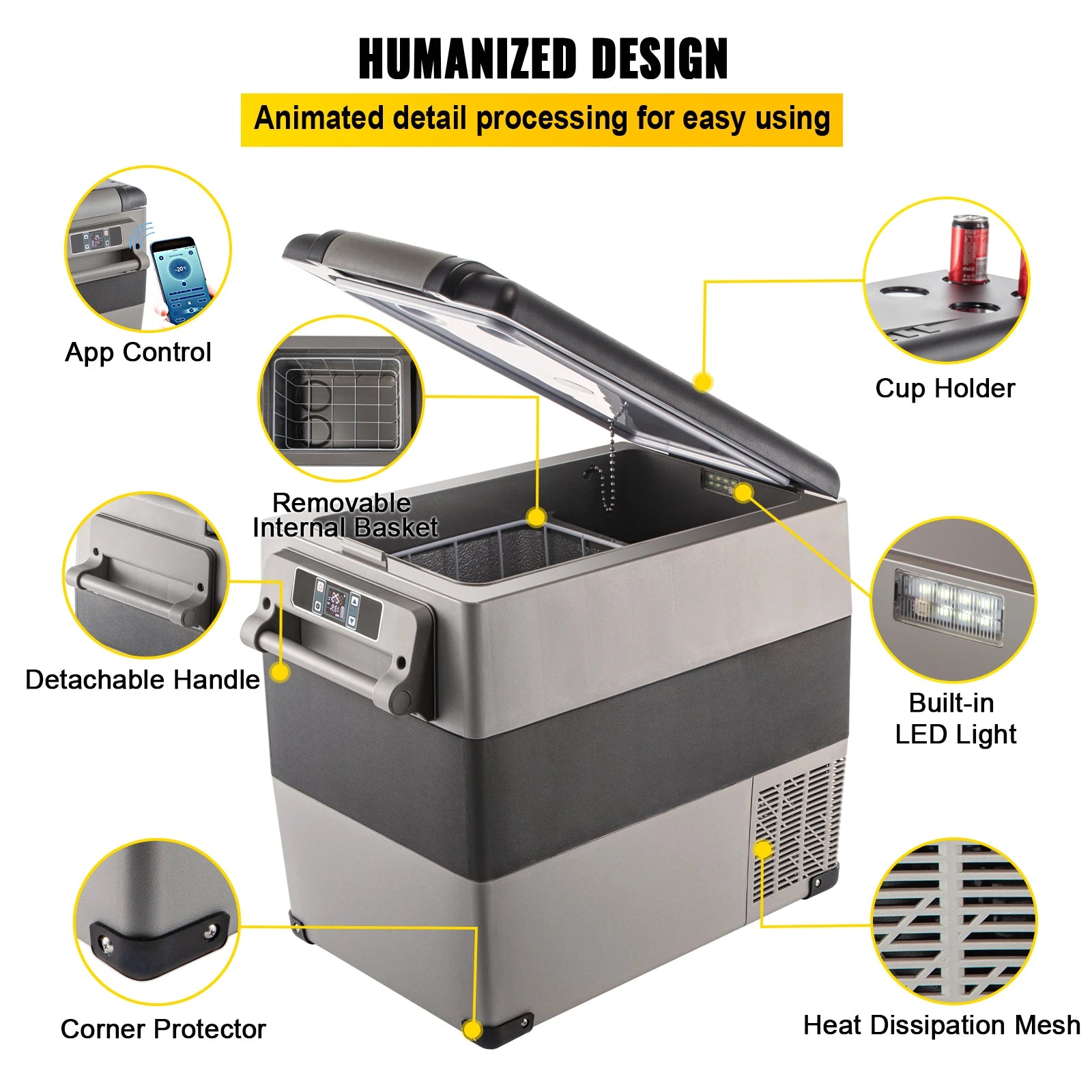 12V Mini Refrigerator for Camping