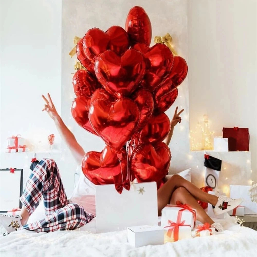 18inch Foil Heart Helium Balloons