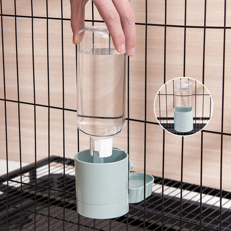 Pet Feeder Cage Hanging Bowl