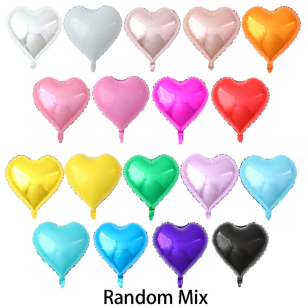 Star & Heart Aluminum Balloons