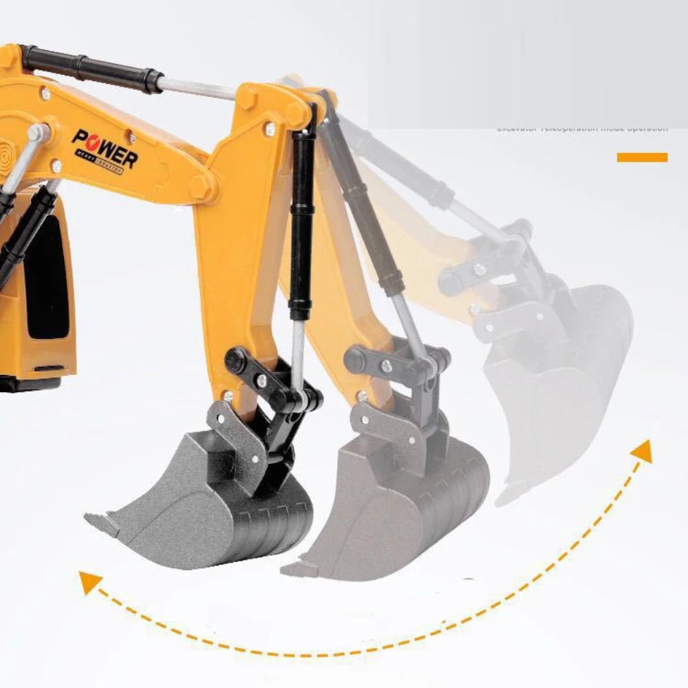 2.4Ghz 6 Channel 1:24 RC Excavator Toy