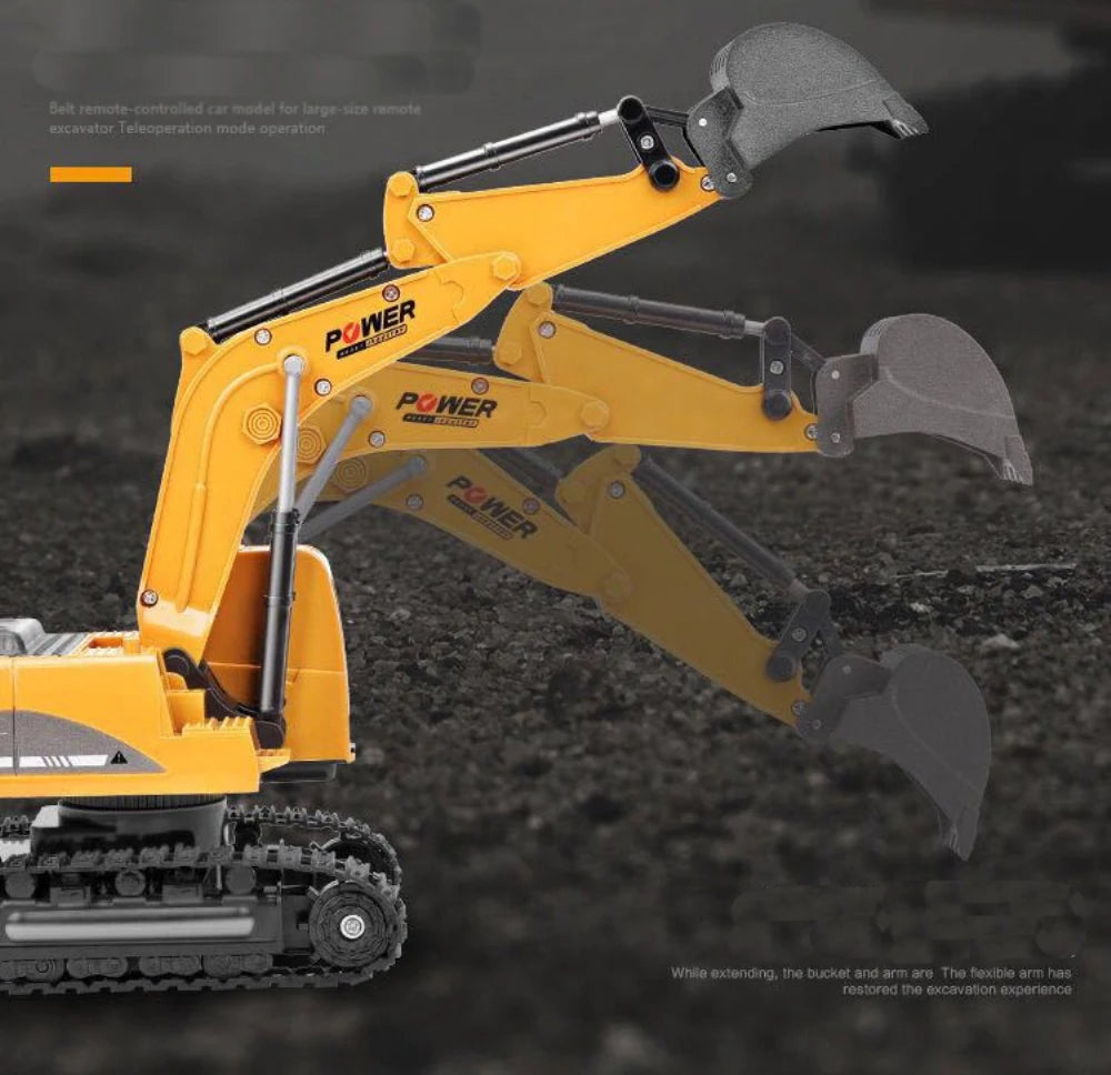 2.4Ghz 6 Channel 1:24 RC Excavator Toy