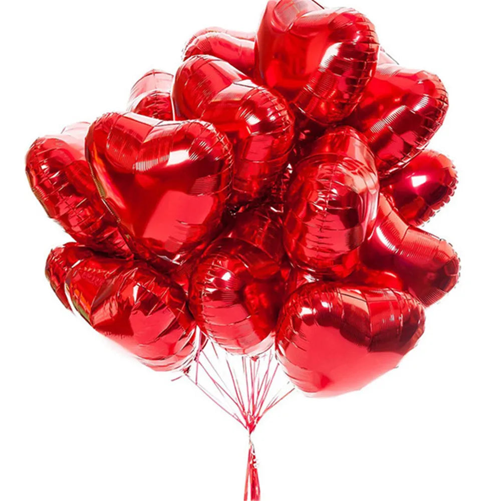 18inch Foil Heart Helium Balloons