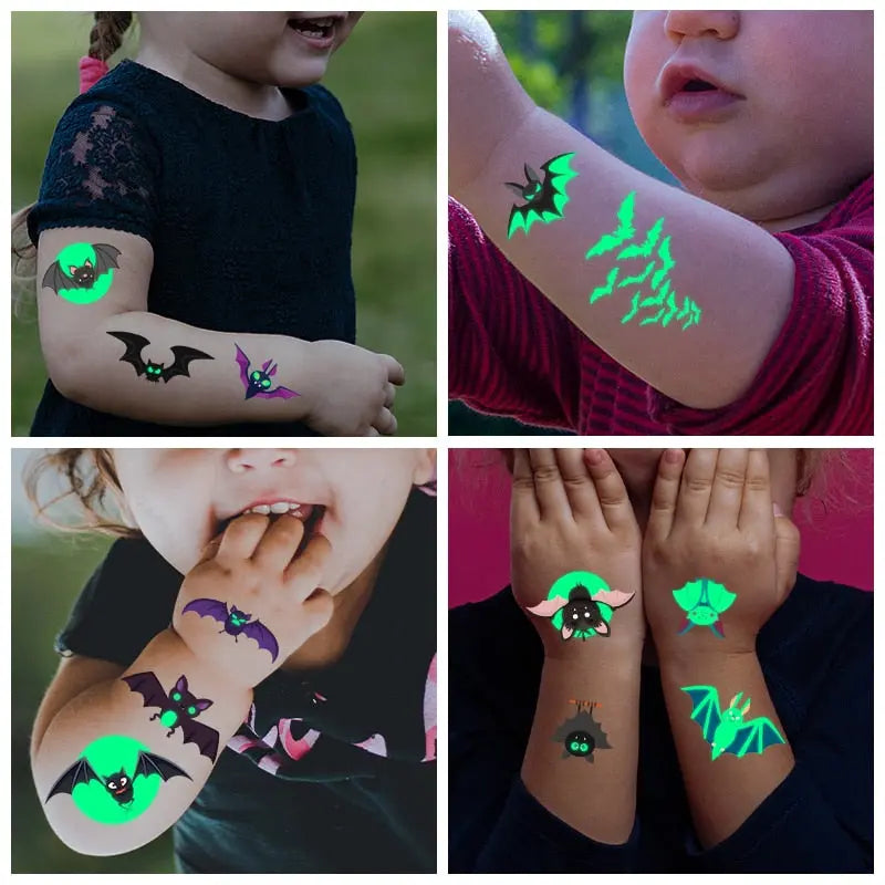 Halloween Luminous Tattoo Stickers sitodo