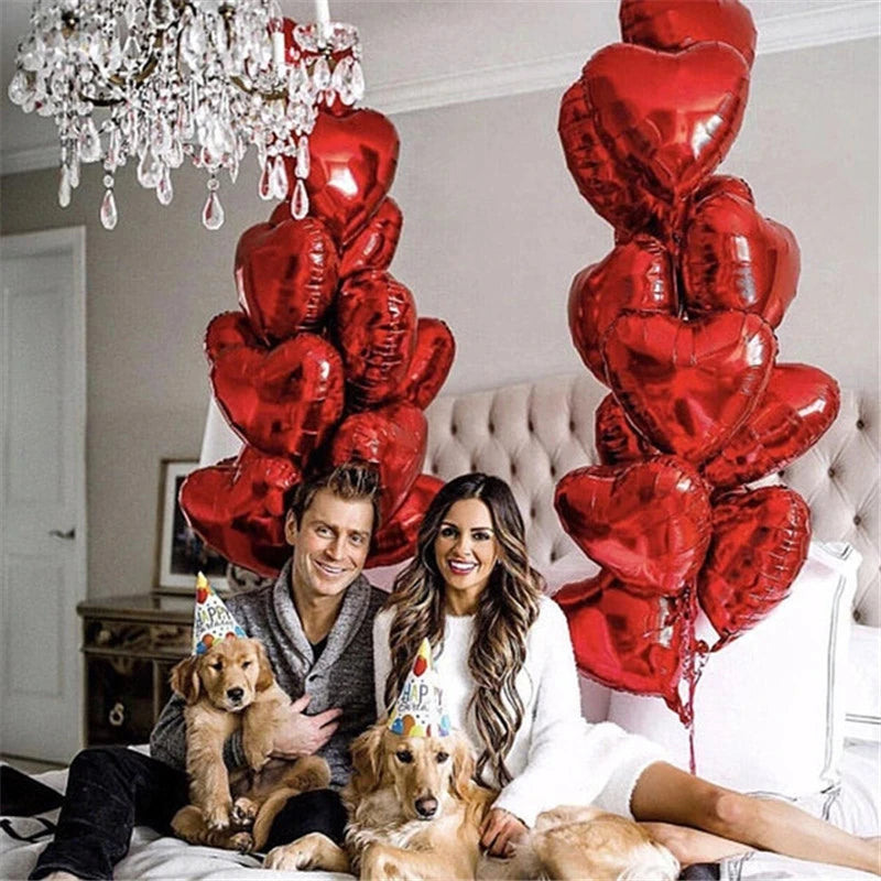 18inch Foil Heart Helium Balloons