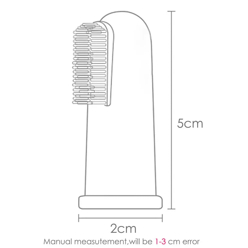 Cepillo de dientes de dedo para limpieza de dientes de leche