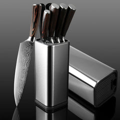 Stainless Steel Knife Set with Holder