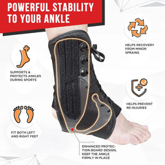 Lace-Up Adjustable Ankle Brace - Sitodo