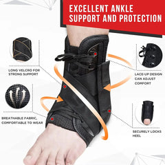 Lace-Up Adjustable Ankle Brace - Sitodo