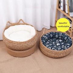 Luxurious Woven Cat Bed sitodo