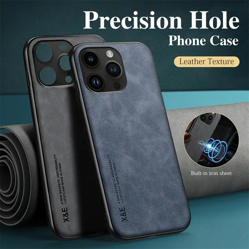 Luxury Magnetic Leather Phone Case For iPhone - Sitodo