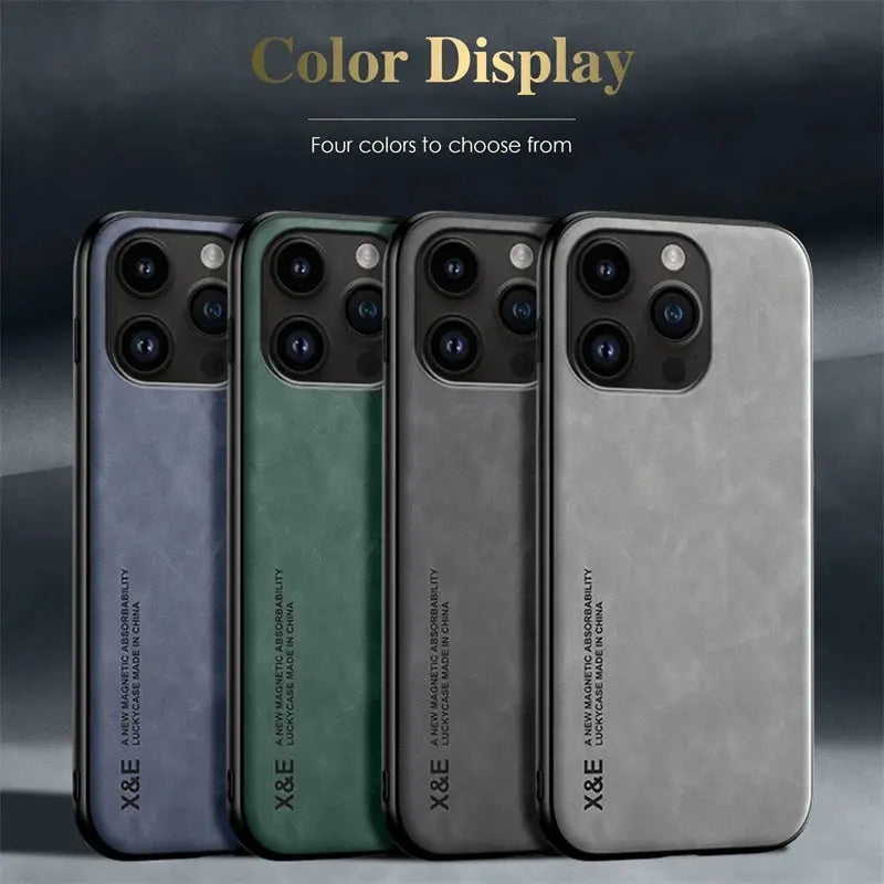 Luxury Magnetic Leather Phone Case For iPhone - Sitodo