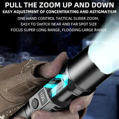 Multi-Functional Outdoor LED Zoom Flashlight - Sitodo