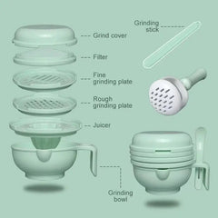 Multifunction Baby Food Grinding Bowl Set sitodo